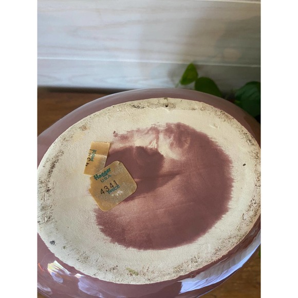 Extra Large Vintage Dusty Rose Pink Haeger Vase // Boho Art Vase - Picture 5 of 6